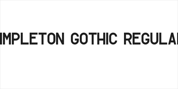 Simpleton Gothic Regular Logo