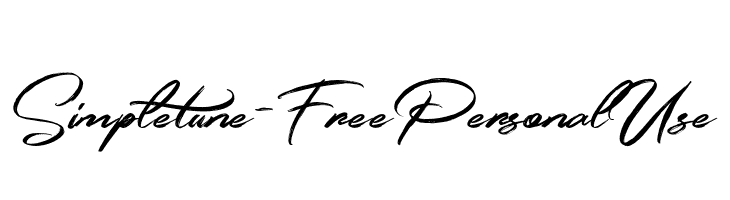 Simpletune-FreePersonalUse  フリーフォントのダウンロード