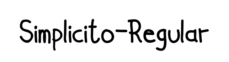 Simplicito-Regular  font caratteri gratis