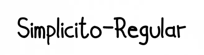 Simplicito-Regular  フリーフォントのダウンロード