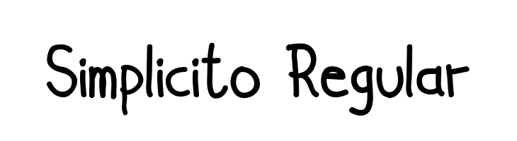 Simplicito Regular  フリーフォントのダウンロード
