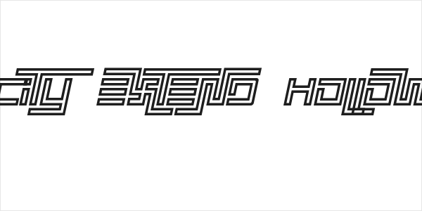 Simplicity Extend Hollow Italic Logo