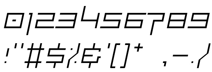 Simplicity Extend Thin Italic Font OTHER CHARS