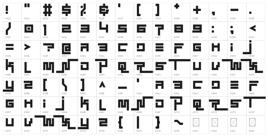 Simplicity Extend Character Map