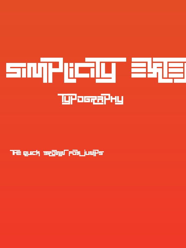 Simplicity Extend Poster