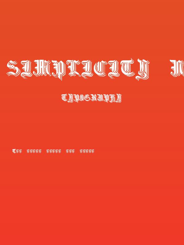 Simplicity No3 Poster