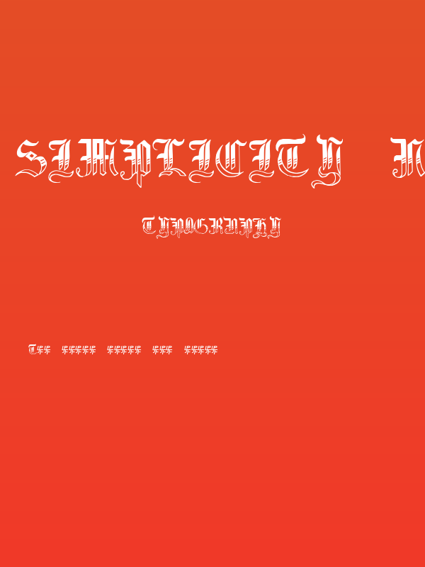 Simplicity No4 Poster