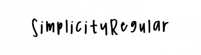 Simplicity Regular  baixar fontes gratis
