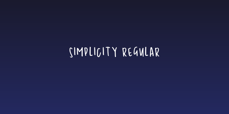 Simplicity Regular Social Header