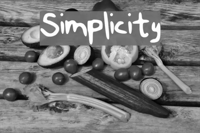 Simplicity フォント examples