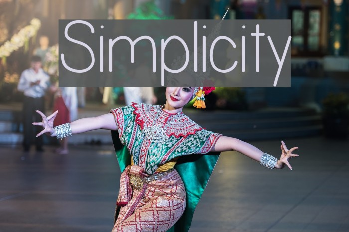 Simplicity Font examples