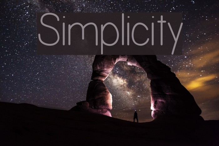 Simplicity Font examples