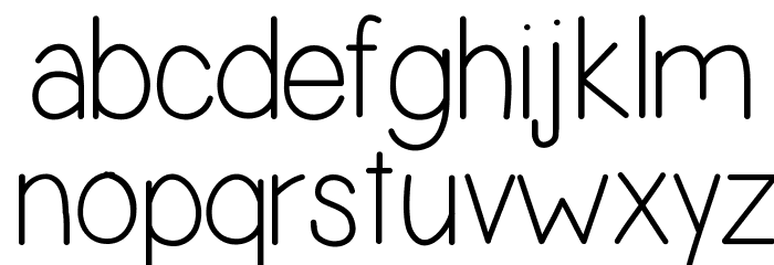 Simplicity Font LOWERCASE