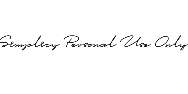 Simplicy Personal Use Only Logo