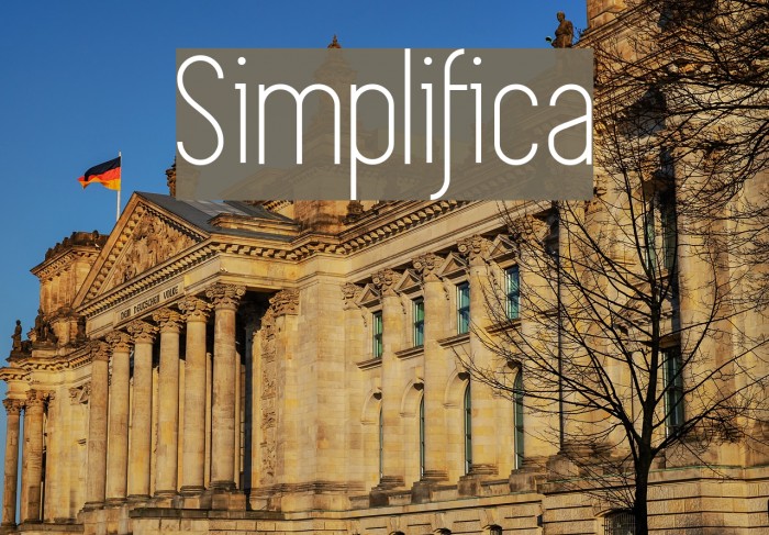Simplifica Font examples