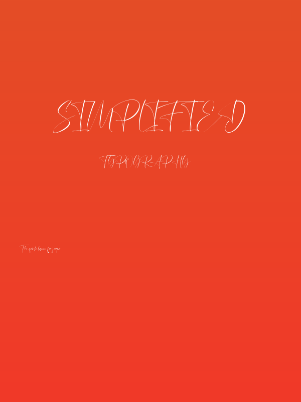 Simplified Poster