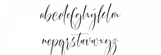 Simplified Schriftart Kleinbuchstaben