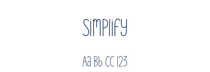 Simplify Font Preview