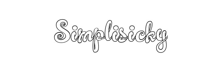 Simplisicky Шрифта