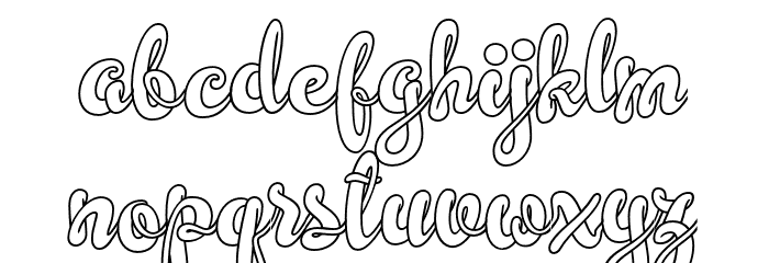 Simplisicky Font LOWERCASE