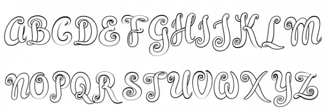 Simplisicky Font Litere mari