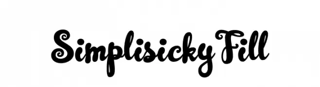 SimplisickyFill  Fuentes Gratis Descargar