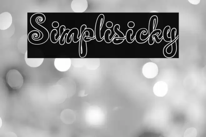 Simplisicky خط examples