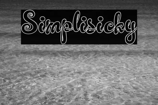 Simplisicky خط examples