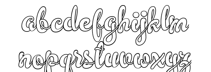Simplisicky Font LOWERCASE