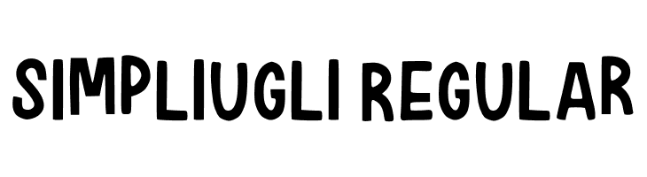 Simpliugli Regular  免费字体下载