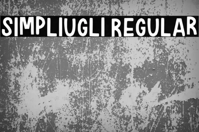 Simpliugli Regular Font examples