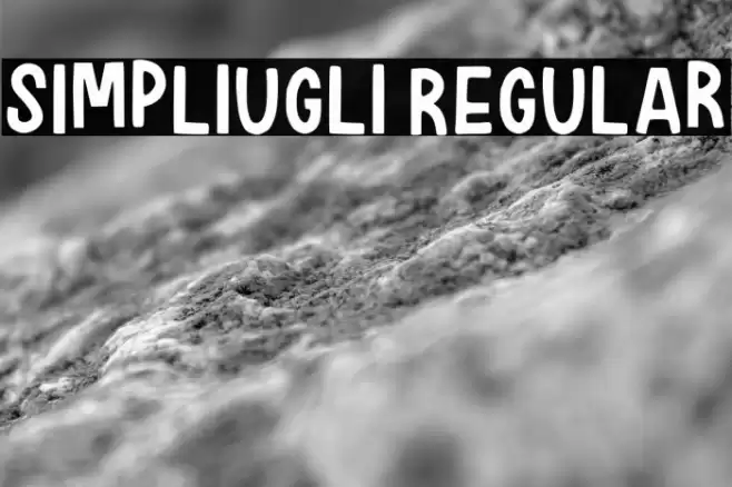 Simpliugli Regular Font examples
