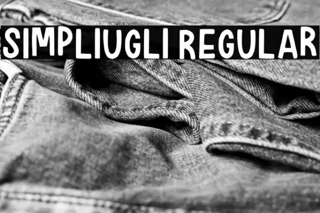 Simpliugli Regular Font examples