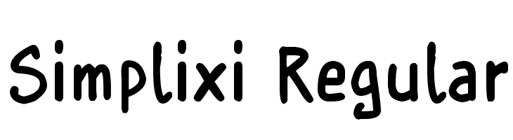 Simplixi Regular  Скачать бесплатные шрифты