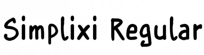 Simplixi Regular  フリーフォントのダウンロード
