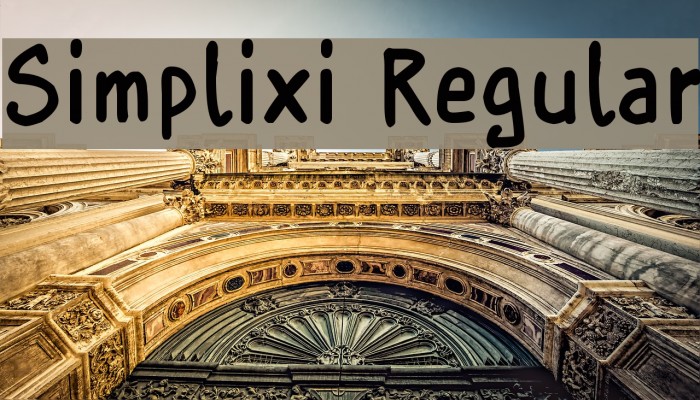 Simplixi Regular Font examples