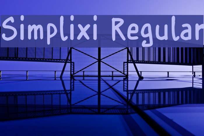 Simplixi Regular Font examples