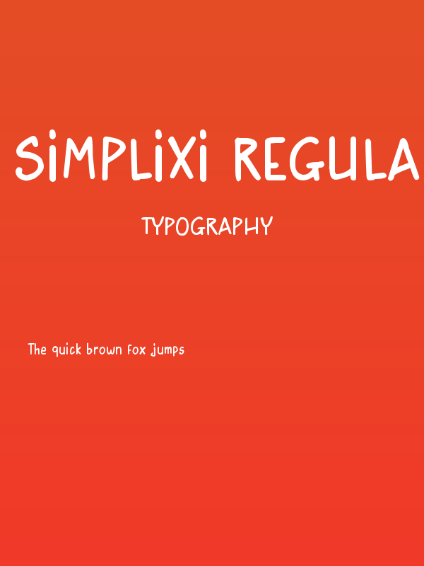 Simplixi Regular Poster