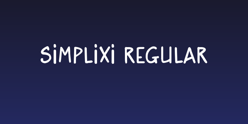 Simplixi Regular Social Header