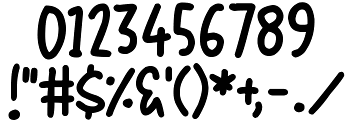 Simply Be Font OTHER CHARS