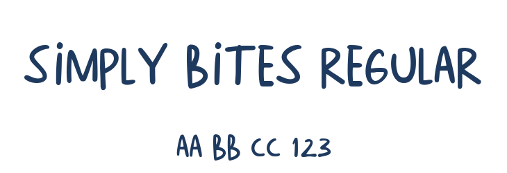 Simply Bites Regular Font Preview