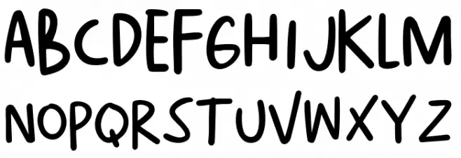 Simply Bites Regular Caratteri MAIUSCOLE