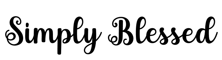 Simply Blessed  Frei Schriftart Herunterladen