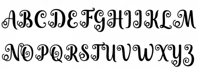 Simply Blessed Schriftart Groß