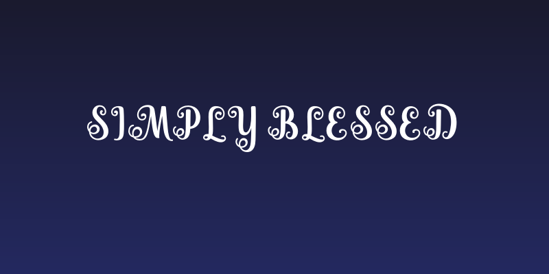 Simply Blessed Social Header
