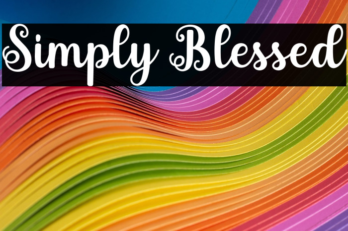 Simply Blessed Example 1