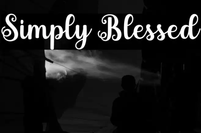 Simply Blessed Font examples