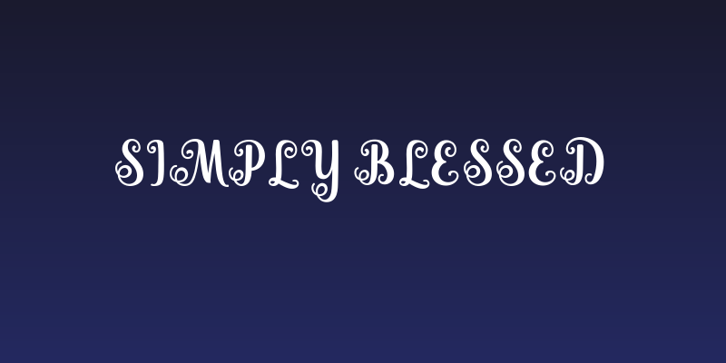 Simply Blessed Social Header