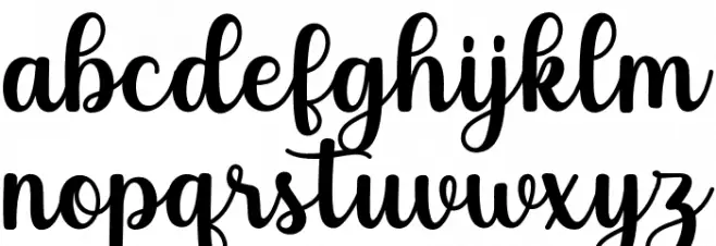 Simply Blessed Font LOWERCASE