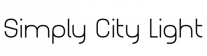Simply City Light  免费字体下载